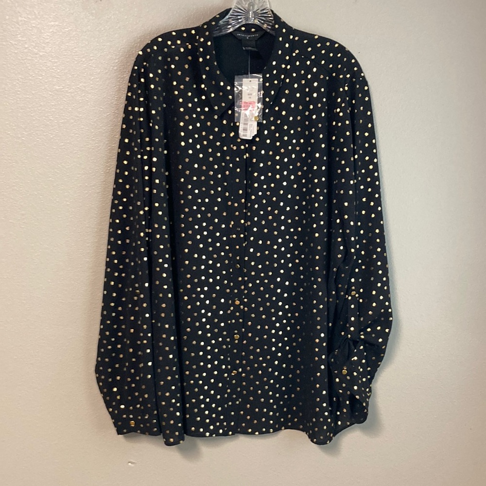 Beautiful gold & black blouse